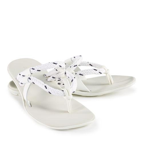 Ralph Lauren Lery Leather Sandal White