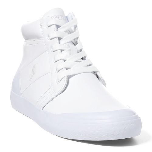 Polo Ralph Lauren Isaak Leather High-top Sneaker White