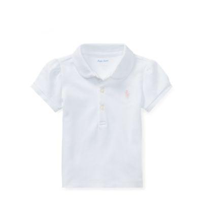 Ralph Lauren Cotton Interlock Polo Shirt White 24m