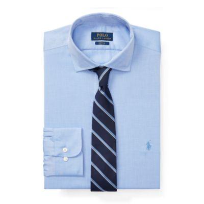 Ralph Lauren Classic Fit Easy Care Shirt White/blue