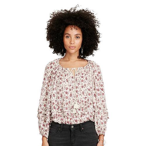 Ralph Lauren Denim & Supply Boho Off-the-shoulder Blouse Utica Floral