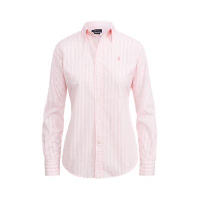 Ralph Lauren Stretch Slim Striped Shirt 556c Pink/white