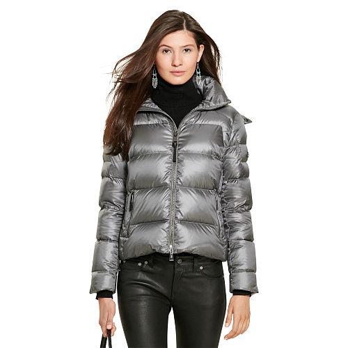 Polo Ralph Lauren Hooded Down Jacket Magnum Grey