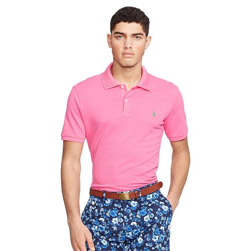 Ralph Lauren Polo Golf Custom-fit Stretch Mesh Polo Madison Pink
