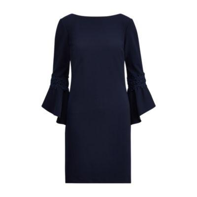 Ralph Lauren Stretch Jersey Shift Dress Lighthouse Navy