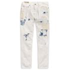 Ralph Lauren Logan Loose Tapered Jean Samson White Repaired