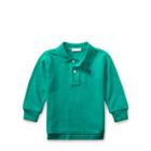 Ralph Lauren Cotton Mesh Long-sleeve Polo True Green 3m