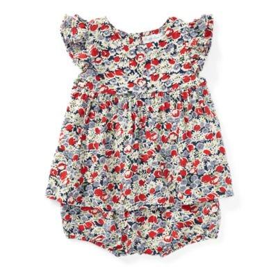 Ralph Lauren Floral Top & Bloomer Set Madaket Beach Floral 9m