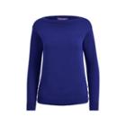 Ralph Lauren Cotton Boatneck Sweater Royal Blue