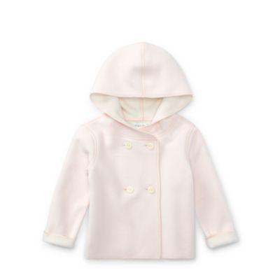 Ralph Lauren Double-breasted Fleece Hoodie Morning Pink 12m
