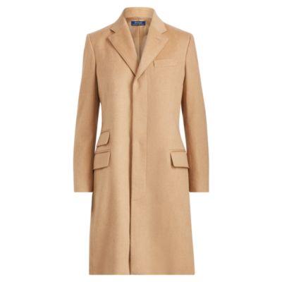 Ralph Lauren Wool-blend Chesterfield Coat Camel
