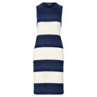 Ralph Lauren Lauren Striped Sweater Dress Cream/indigo Stripe