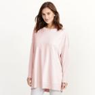Ralph Lauren Lauren Petite Twill-front Sweater Pale Rose