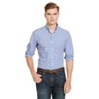 Polo Ralph Lauren Slim-fit Plaid Poplin Shirt Blue/pink Multi