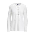 Ralph Lauren Cotton Lace-up Sweater White