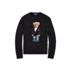 Ralph Lauren Tuxedo Bear Wool Sweater Black