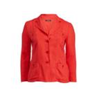 Ralph Lauren Linen 3-button Blazer Fresh Tomato