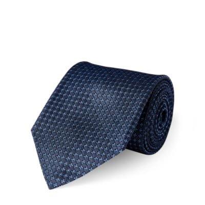 Ralph Lauren Patterned Silk Jacquard Tie Navy