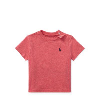 Ralph Lauren Cotton Jersey Crewneck T-shirt Salmon Heather 9m