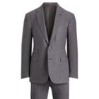 Ralph Lauren Striped Wool Flannel Suit Light Heather And White
