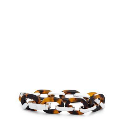 Ralph Lauren Brass-resin Oval Link Bracelet Tortoise