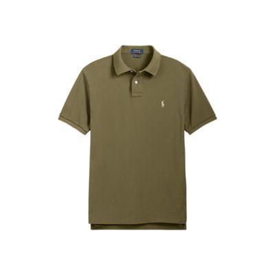 Ralph Lauren Custom Slim Fit Mesh Polo Defender Green