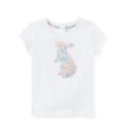 Ralph Lauren Floral Bunny Cotton T-shirt White 12m