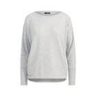 Ralph Lauren French Terry Drapey Top Spring Heather
