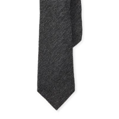 Ralph Lauren Cashmere Silk Tie Charcoal
