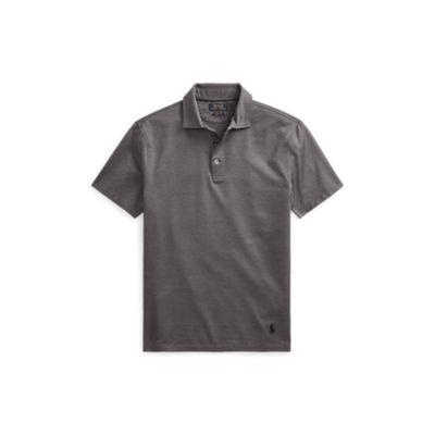Ralph Lauren Custom Slim Fit Mesh Polo Polo Black/grey Heather