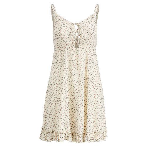 Ralph Lauren Denim & Supply Floral Lace-up Dress Wind Chime Floral