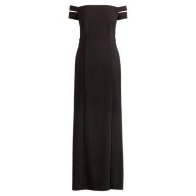 Ralph Lauren Jersey Off-the-shoulder Gown Black