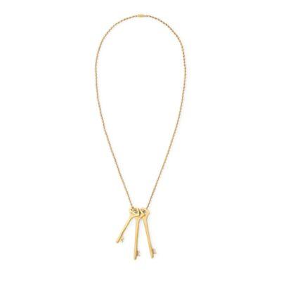 Ralph Lauren Antiqued Brass Key Necklace Gold
