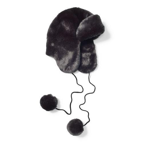 Polo Ralph Lauren Faux-fur Trapper Hat Black