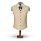 Ralph Lauren Rrl Bryant Silk-linen Lapel Vest Sand Tan