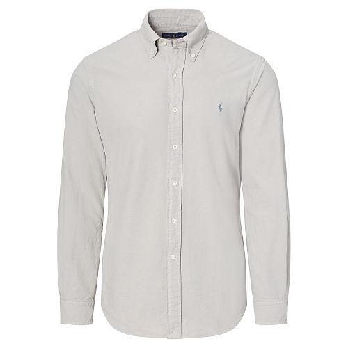 Polo Ralph Lauren Garment-dyed Cotton Shirt Soft Grey