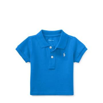 Ralph Lauren Cotton Mesh Polo Shirt True Royal 9m