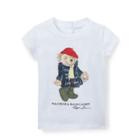 Ralph Lauren Wellie Bear Cotton T-shirt White 6m
