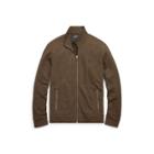 Ralph Lauren Cotton-blend-fleece Jacket Olive Heather Tweed 3x Big