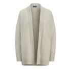 Ralph Lauren Wool Open-front Sweater Light Vintage Heather