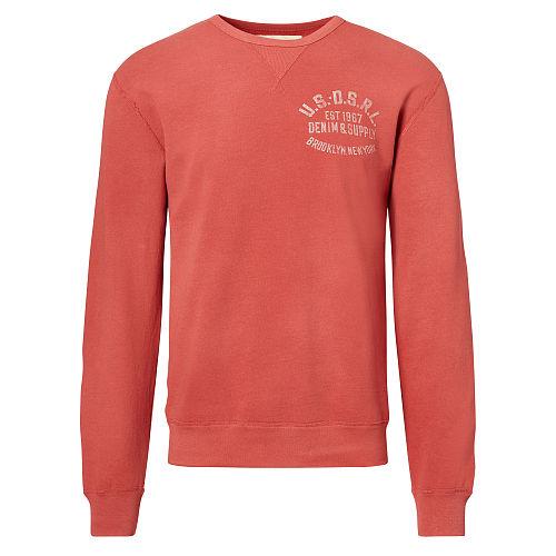 Ralph Lauren Denim & Supply Cotton French Terry Sweatshirt Faded Red