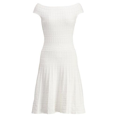 Ralph Lauren Lauren Fit-and-flare Dress Lauren White