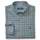 Polo Ralph Lauren Plaid Cotton Twill Shirt Forest/purple