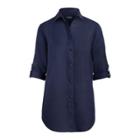 Ralph Lauren Linen Button-down Shirt Navy