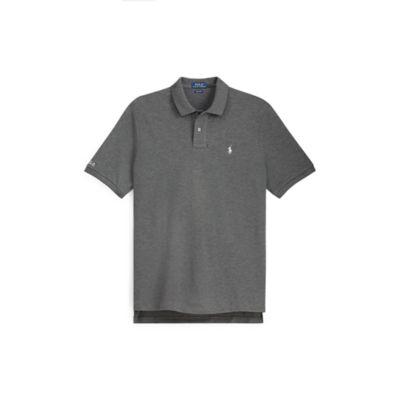 Ralph Lauren Classic Fit Mesh Polo Shirt Stadium Grey Heather 2x Big