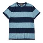 Ralph Lauren Rrl Striped Cotton Jersey T-shirt Dark Indigo Blue Jaspe