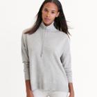 Ralph Lauren Lauren Wool-blend Funnelneck Sweater Platinum Heather