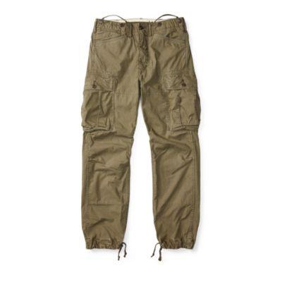 Ralph Lauren Cotton Poplin Cargo Pant Dark Olive