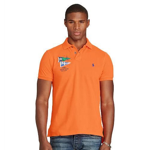 Polo Ralph Lauren Custom-fit Cotton Mesh Polo Desert Orange