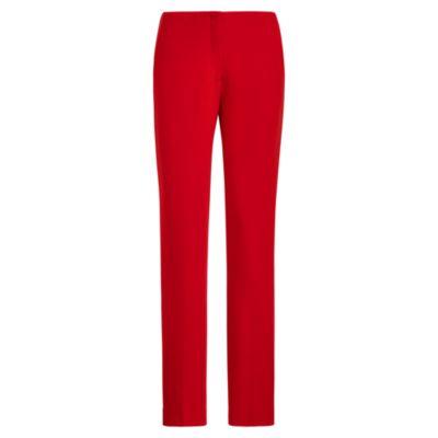 Ralph Lauren Simone Wool Crepe Pant Bright Red